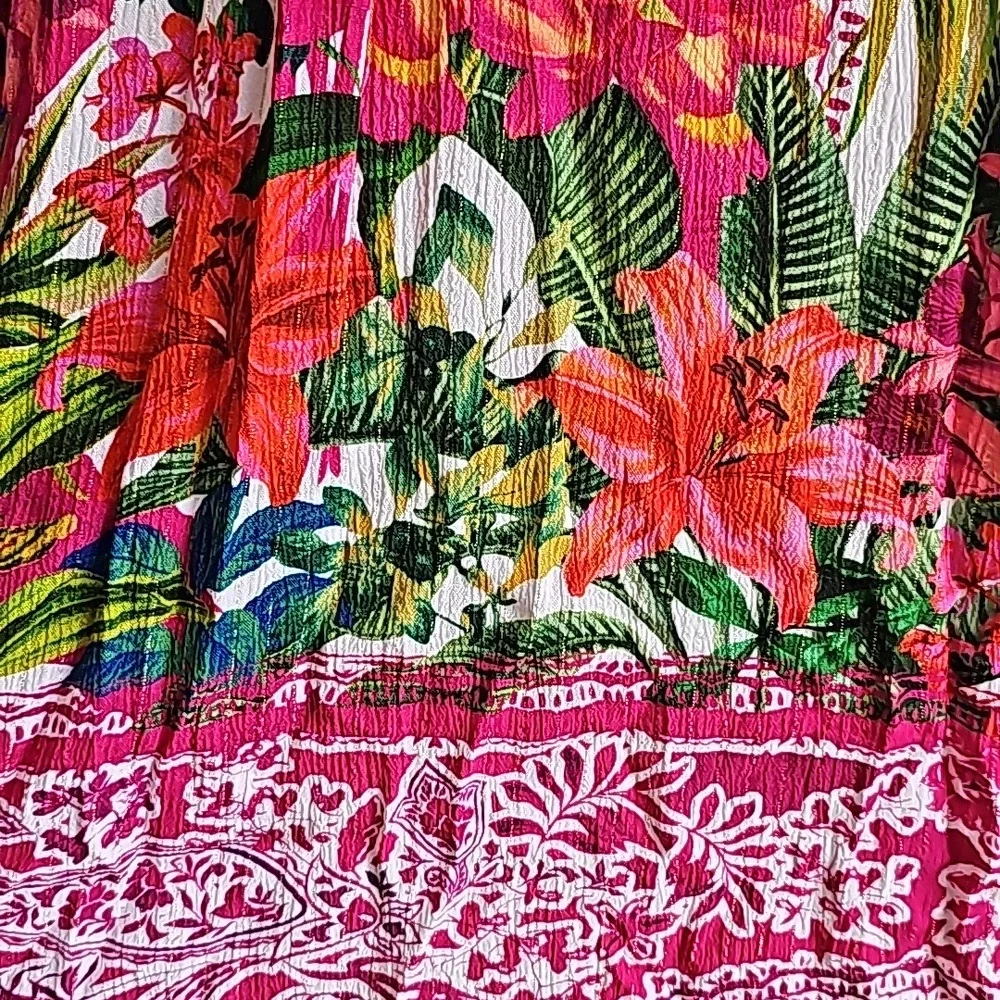 INC International Concepts Women's Floral V-Neck Maxi Dress Size Large - Picture 5 of 15